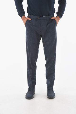 Micro Houndstooth BRERA.S. Virgin Wool Pants