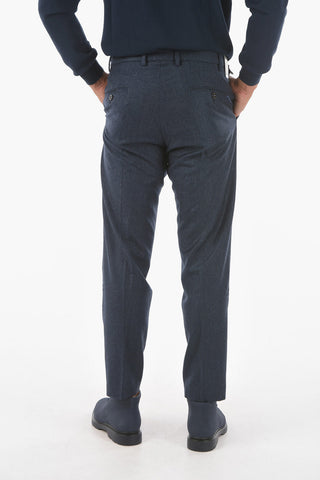 Micro Houndstooth BRERA.S. Virgin Wool Pants