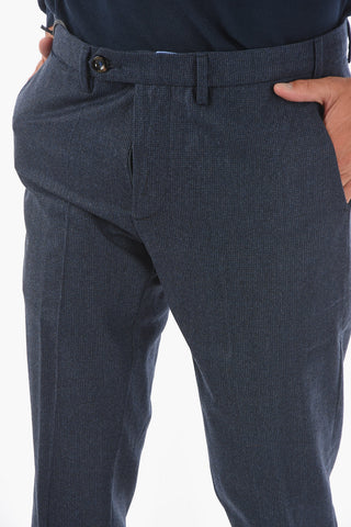 Micro Houndstooth BRERA.S. Virgin Wool Pants