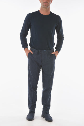 Micro Houndstooth BRERA.S. Virgin Wool Pants
