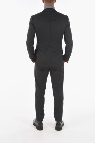 ZZEGNA wool side vents notch lapel 2-button suit