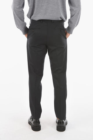 ZZEGNA wool side vents notch lapel 2-button suit