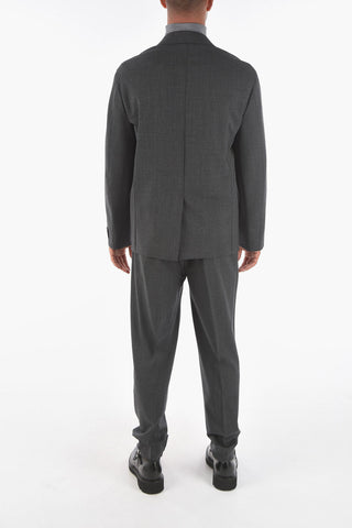 ZZEGNA center vent notch lapel 2-button suit