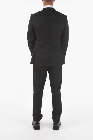 ZZEGNA side vents peak lapel 1-button Tuxedo