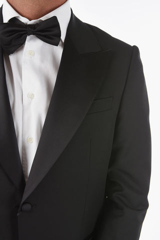 ZZEGNA side vents peak lapel 1-button Tuxedo