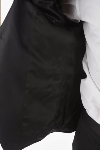 ZZEGNA side vents peak lapel 1-button Tuxedo