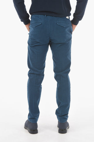 Pin Check MARAIS.L. Stretch Cotton Pants