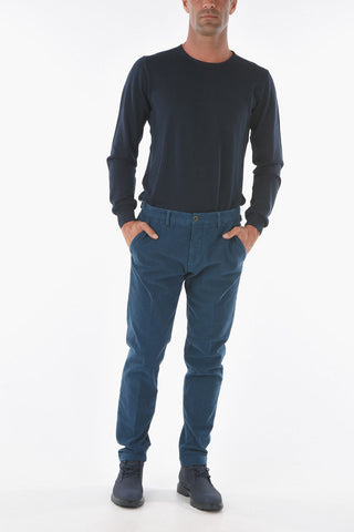 Pin Check MARAIS.L. Stretch Cotton Pants