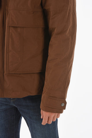 ZZEGNA maxi front pockets solid color jacket
