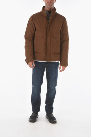 ZZEGNA maxi front pockets solid color jacket