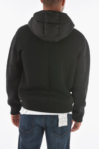 ZZEGNA Puffer Jacket with Knitted Details on The Back