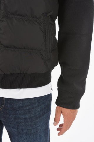 ZZEGNA Puffer Jacket with Knitted Details on The Back