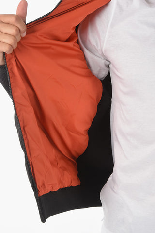 ZZEGNA Puffer Jacket with Knitted Details on The Back