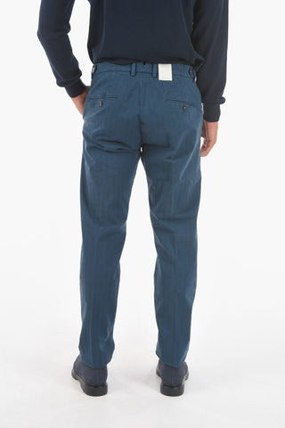 Single-pleated RAVAL1P.L. Herringbone Chino Pants