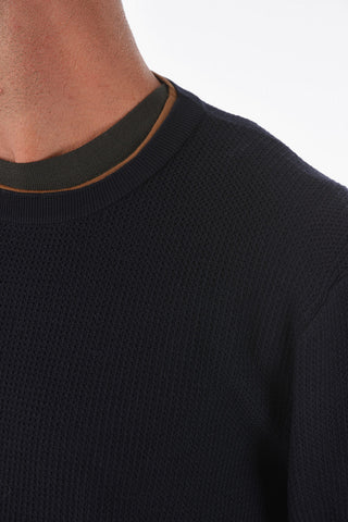 ZZEGNA Crew-neck Wool Sweater