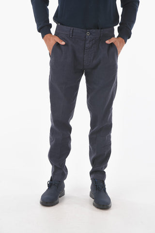 Pantaloni Chino S.MARAIS in Misto Lino