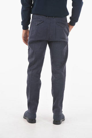 Pantaloni Chino S.MARAIS in Misto Lino