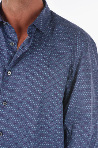 EZ TAILORING Camicia Classic Fit Centoquaranta Twill