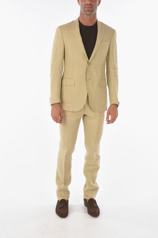 flax side vents notch lapel 2-button ACADEMY suit