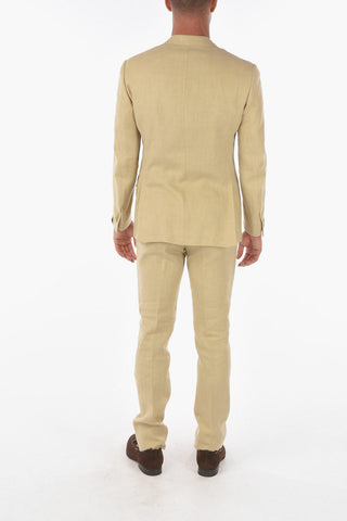 flax side vents notch lapel 2-button ACADEMY suit
