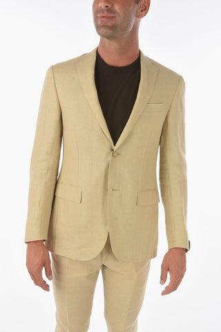 flax side vents notch lapel 2-button ACADEMY suit