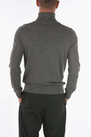 ZZEGNA Silk and Cashmere Lightweight Turtleneck Sweater