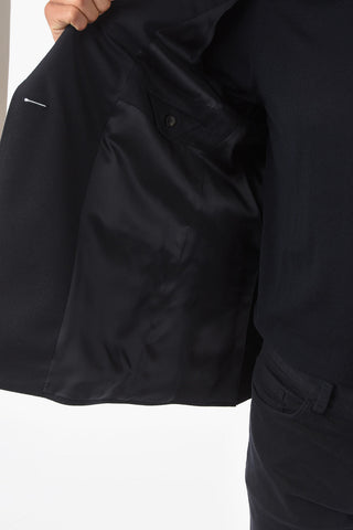 ZZEGNA Double-breasted Blazer with Peak Lapel