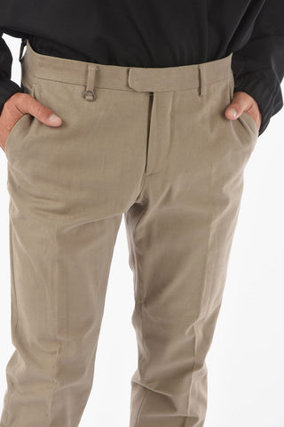 ZZEGNA stretch cotton NARROW belt loops pants