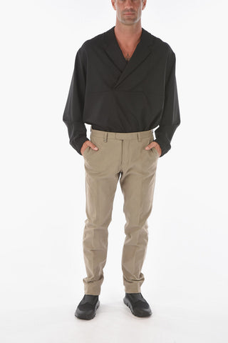 ZZEGNA stretch cotton NARROW belt loops pants