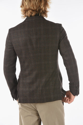 ZZEGNA Wool double-breasted blazer with Peak Lapel