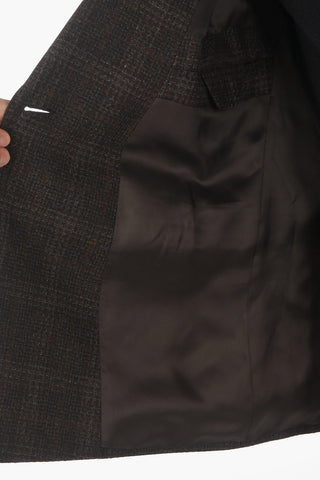 ZZEGNA Wool double-breasted blazer with Peak Lapel