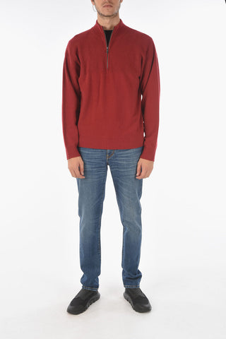 ZZEGNA Half Front Zip Cashmere Sweater