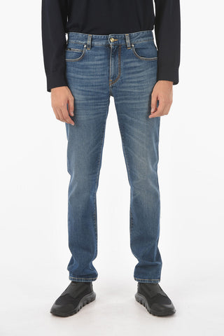 ZZEGNA 18cm stretch denim slim fit jeans