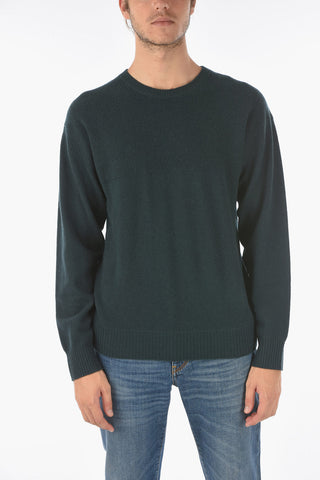 ZZEGNA Cashmere Crew-neck Sweater with Ribbed Details