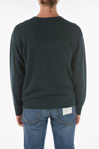 ZZEGNA Cashmere Crew-neck Sweater with Ribbed Details
