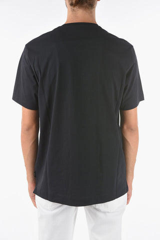 ZZEGNA Front Printed Crew-neck T-shirt