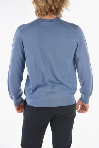 ZZEGNA Wool Lightweight Crew-Neck Sweater