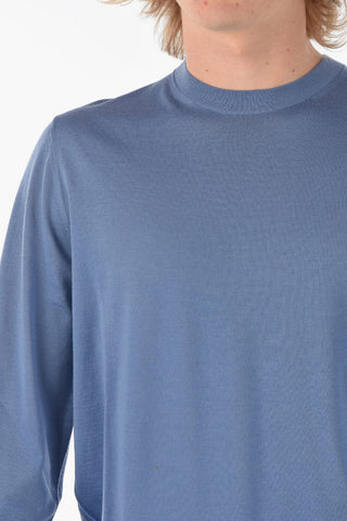 ZZEGNA Wool Lightweight Crew-Neck Sweater