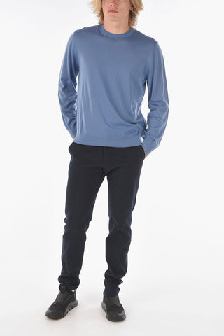 ZZEGNA Wool Lightweight Crew-Neck Sweater