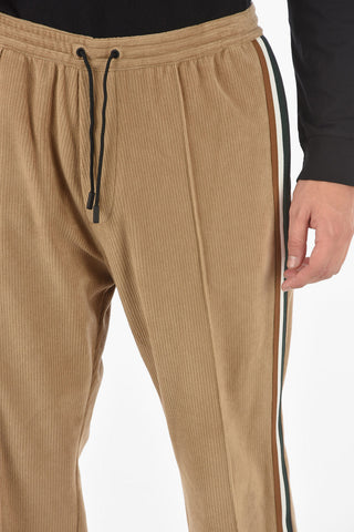 Pantaloni in velluto a coste con zip alla caviglia