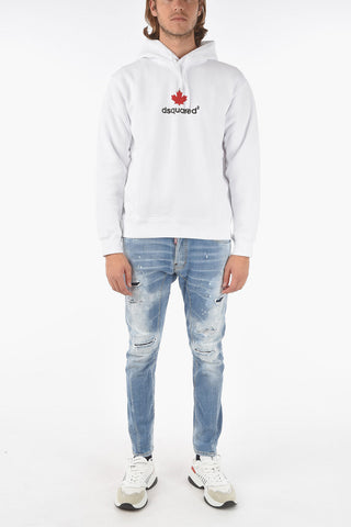 Fleece Cotton COOL FIT Hoodie with Embossed Logo