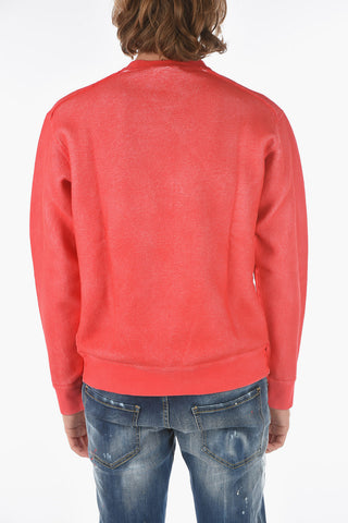 Felpa Girocollo COOL FIT in Cotone Spalmato con Logo