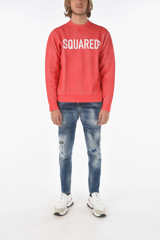 Felpa Girocollo COOL FIT in Cotone Spalmato con Logo