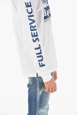 T-Shirt CIGARETTE FIT a manica lunga con stampa