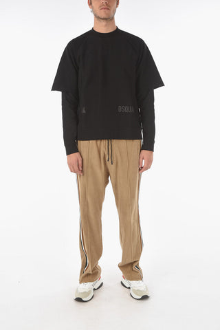Double-layer crew-neck COOL FIT sweatshirt