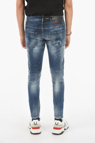16cm Distressed SKATER Jeans with Studs Detail