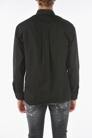 Camicia CERESIA 9 a tinta unita con logo stampato