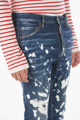 14,5cm Acid Wash Effect RELAX LONG CROTCH Jeans