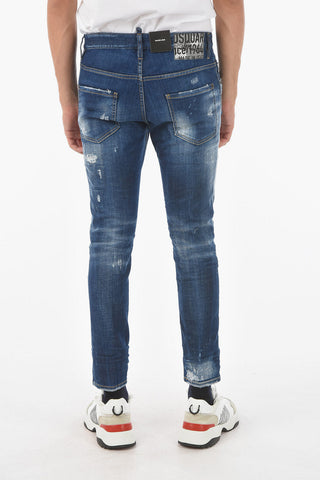 14cm stretch denim SKATER distressed jeans