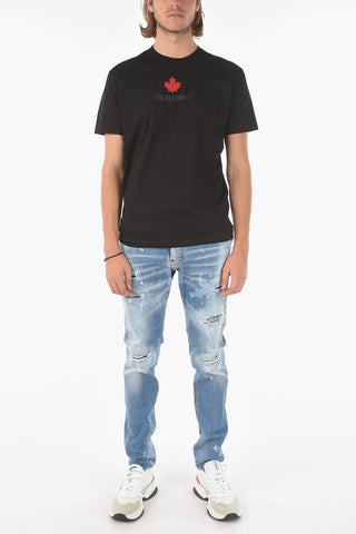 Embossed Logo COOL FIT Crew-Neck T-shirt
